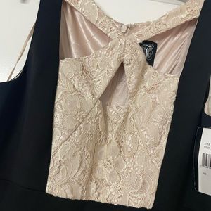 Black and beige Cocktail dress